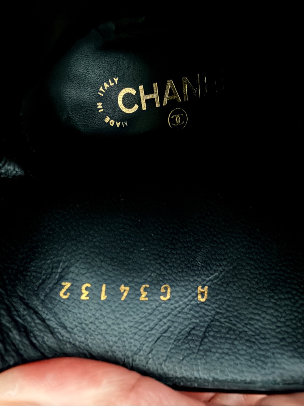 CHANEL Black Tweed & Leather Ankle Booties with Gold Zip Pull - Picture 7 of 11